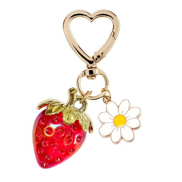 OMGift Cute Strawberry Keychain for Girls