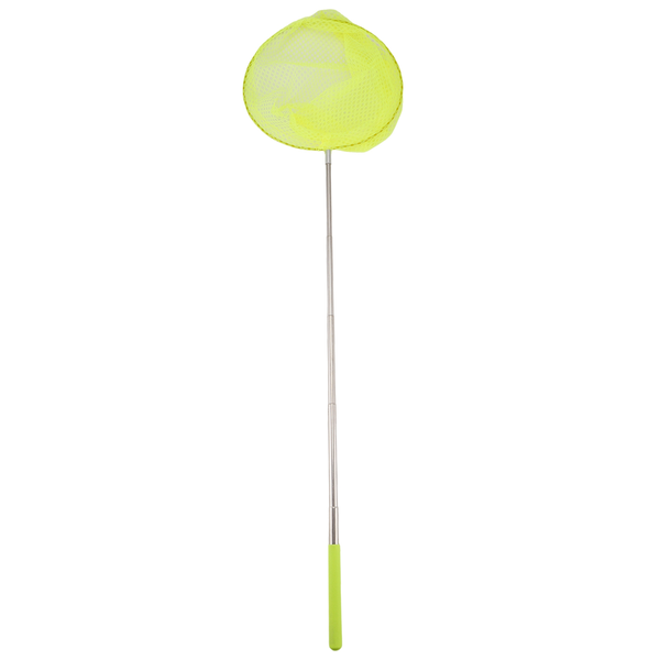 Outdoor Net Bag Stainless Steel Telescopic Catching Net-Yellow