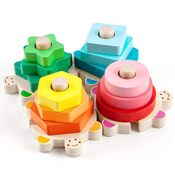 Geometric Shape Wooden Stacking Toys YG-35