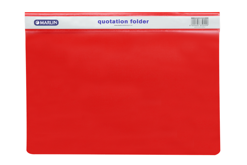 Marlin quotation folders : Red - BULK PACK OF 10