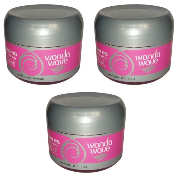 Wonda Wave - Styling Gel Non - Flaking - 125ml Pack of 3