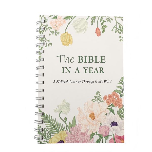 The Bible In A Year 52-Week Bible Study Journal Planner for Women and Men