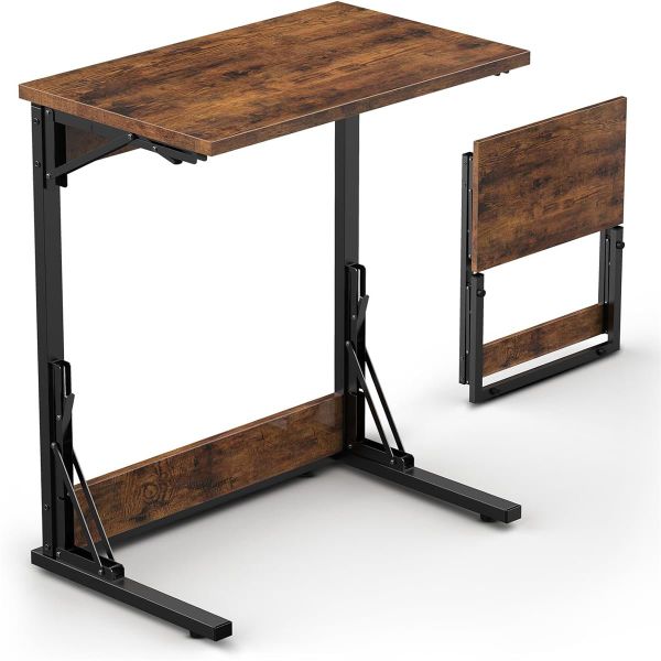 C-Shaped Side Table Coffee Table Desktop Tea Table Fold - 60x37x70cm