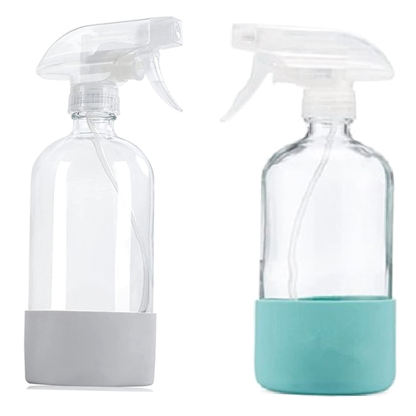 Spray Bottles With Silicone Sleeve, for Cleaning Solutions