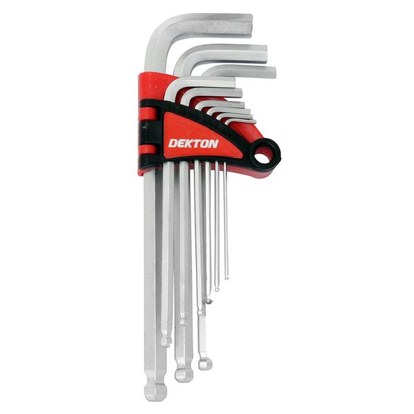 Dekton 9 Piece Long Arm Ball End Hex Key Set