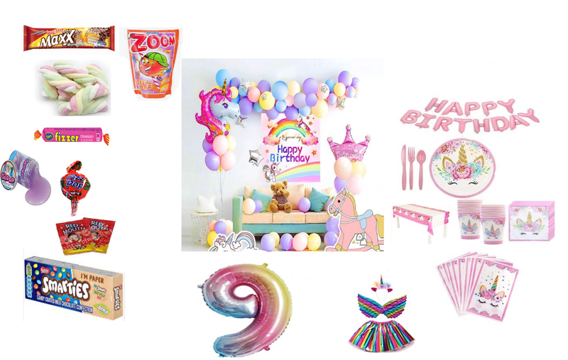 Unicorn Party Goodies 9 years