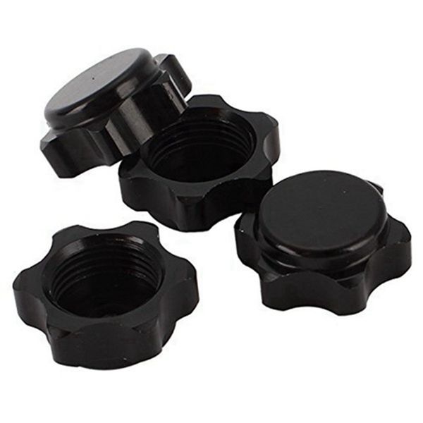 4Pcs Aluminum Wheel Hub Cover 17Mm Hex Nut For 1/8 Rc Car Black