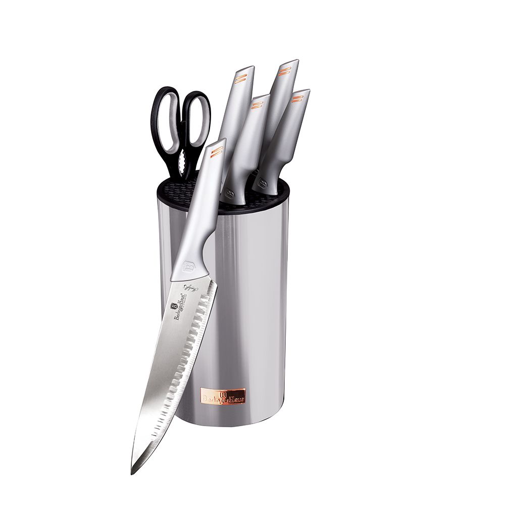 Berlinger Haus 8-Piece Knife Set w/ Acrylic Stand Purple Collection