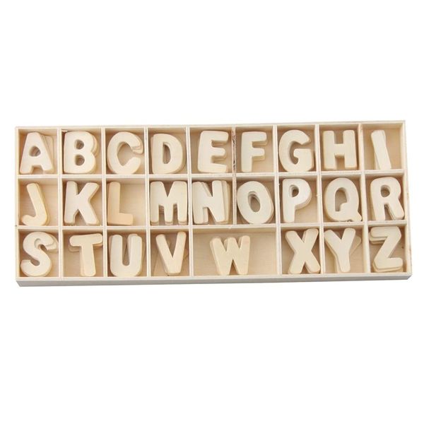 Craft Stationery Scrapbooking DIY Wood Alphabet Decoration Set of 156(3cm)