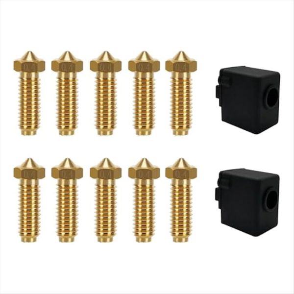 3D Printer Extruder Hotend 0.4Mm Nozzle Kit - Wear Compatible with None