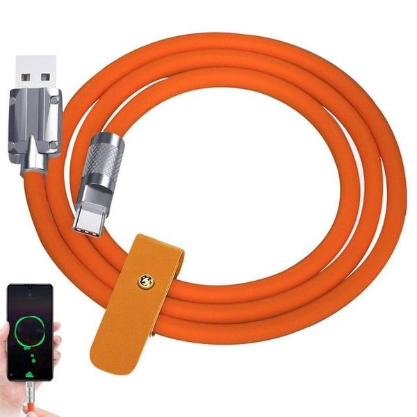 120w 6a Super Fast Charge Type-C Liquid Silicone Cable-1m