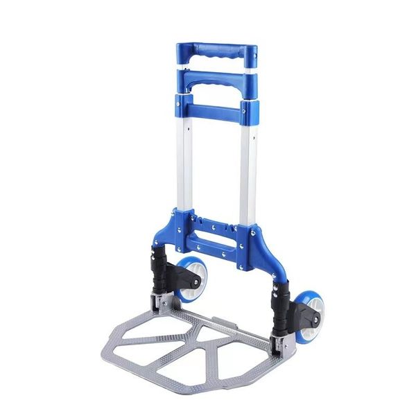 MALLA Trading Folding Hand Truck Portable Cart/Trolley-Blue