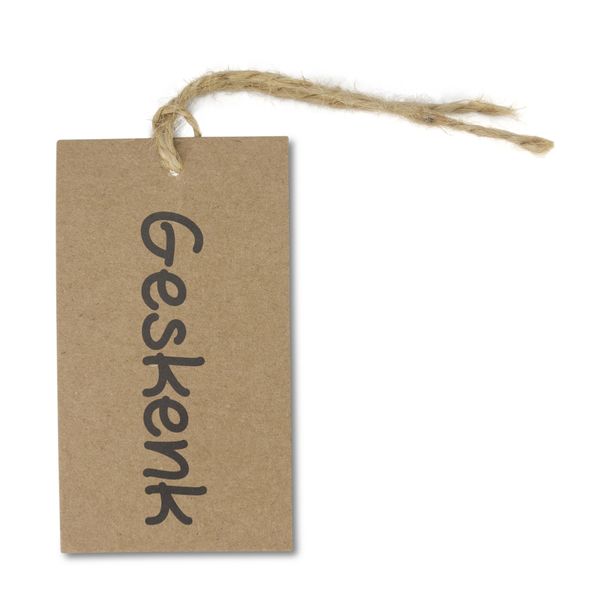 Gift Tags - Geskenk - Kraft Paper - Brown Note Cards - Pack of 10