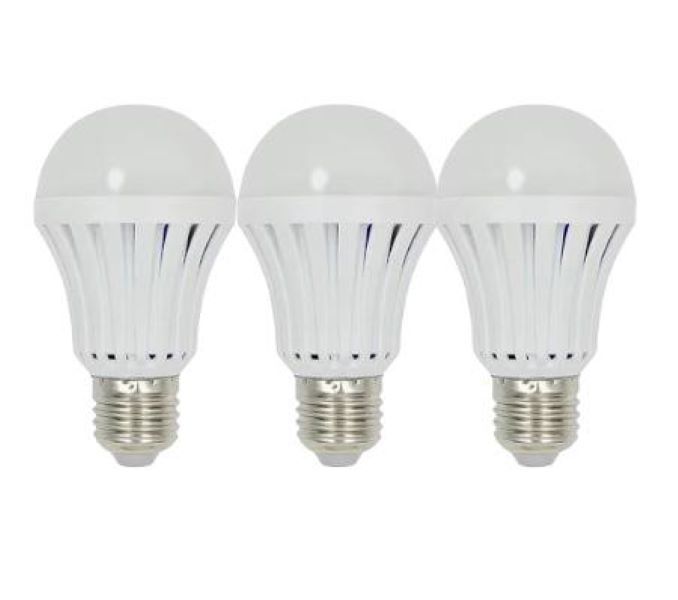 3 Pack 15W E27 Rechargeable Bulb with Built in battery