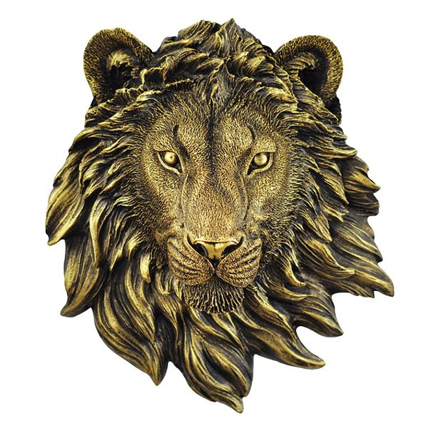 Animal Head Wall Decor Lion Wall Decor Wall Statue Home Decor 1Piece