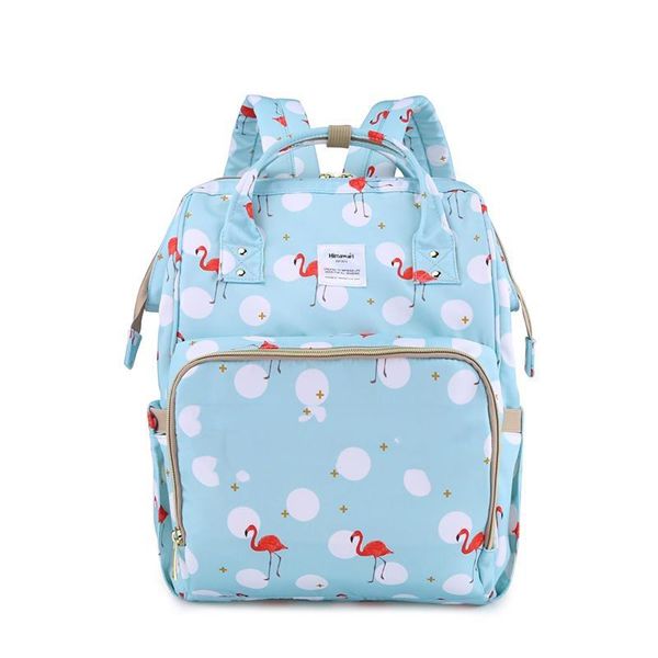 Mummy Maternity Nappy Bag Large Capacity Baby Travel Backpack - Navy Blue
