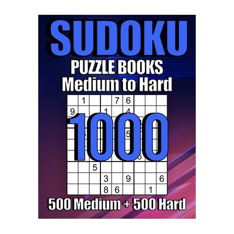 1000 Sudoku Puzzles 500 Medium 500 Hard Suduko Puzzle Books For Adults Brain Games Large Print Sudoku Sodoku Books For Adults With Answers Buy Online In South Africa Takealot Com