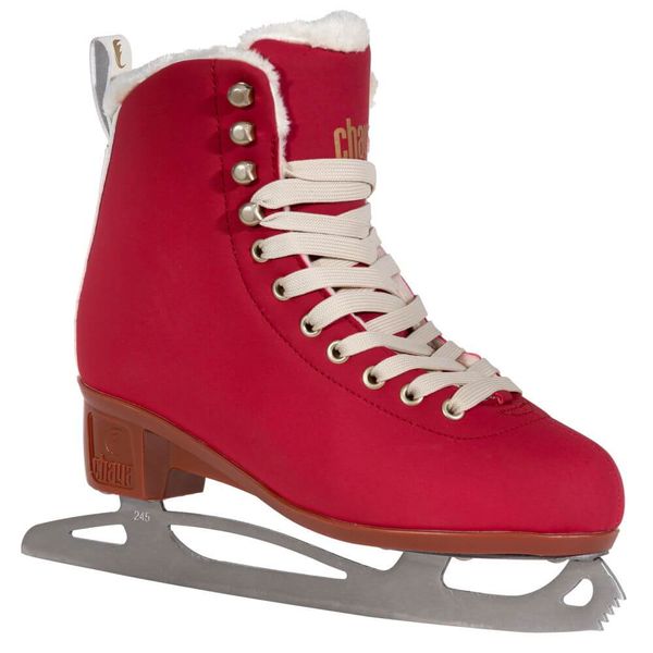 Chaya Merlot Ice Skates - Red