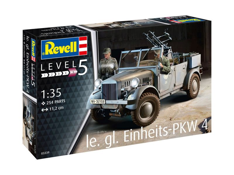 Revell 1/35 le. gl. Einheits-PKW 4 Vehicle Plastic Model Kit