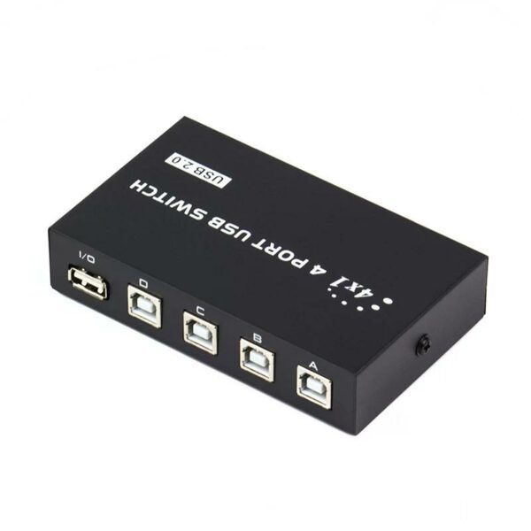 SE-L203 4 Ports USB 2.0 Sharing Switch Adapter Box For PC Scanner