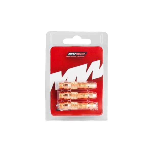 Matweld P/P Tig Collet Body 2.4Mm 3Piece - 4 Pack