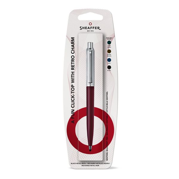 Sheaffer Sentinel Glossy Burgundy Ballpoint Pen