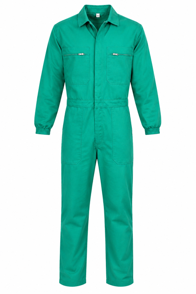 2 Pack ContiX Men's Heavy Duty Workwear Overalls - Emerald Green