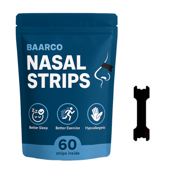 Baarco Nasal Strips - Improve Breathing, Sleep &amp; Boost Fitness