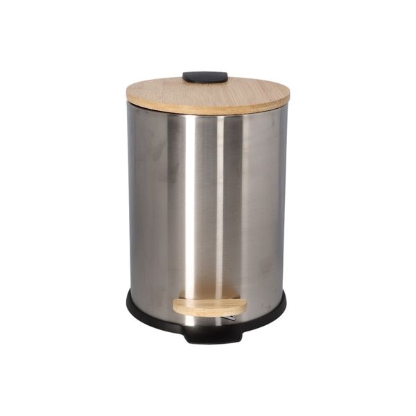 Bamboo Pedal and Trash Can 3L