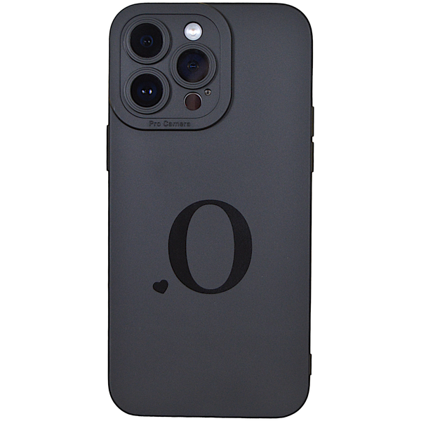 Black - Phone Case with Initial O &amp; Pro Camera - Iphone 14 Pro Max
