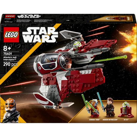 LEGO® Star Wars™ Ahsoka’s Jedi Interceptor™ Starfighter Building Toy 75401 Image