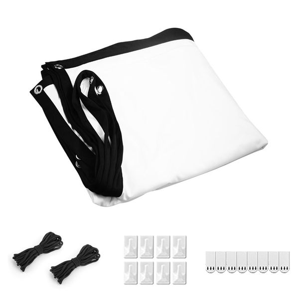 Projector Screen 100 Inch, 16:9 Projection Movies Screens Foldable Washable