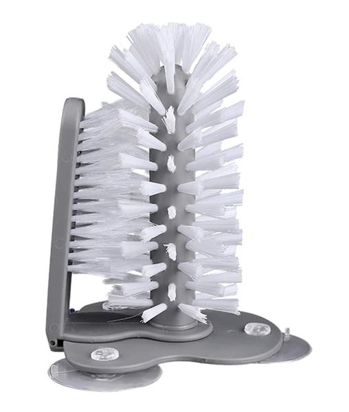 Creative Cup Glass Bottles Cleaning Dual Brush Kitchen Tool