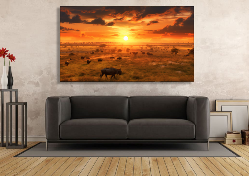 Canvas Wall Art - Savannah Symphony Abstract - IM0243