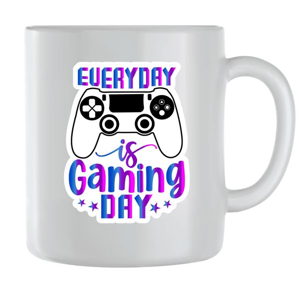 Everyday Gaming Day Coffee Mugs for Men Women Gaming Graphic Design Cups112