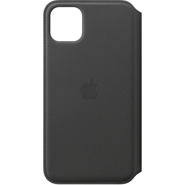 Apple - iPhone 11 Pro Max Leather Folio - Black | Shop Today. Get it ...