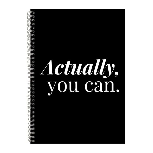 You can A4 Notebook Spiral and Lined Motivational Saying Graphic Notepad185