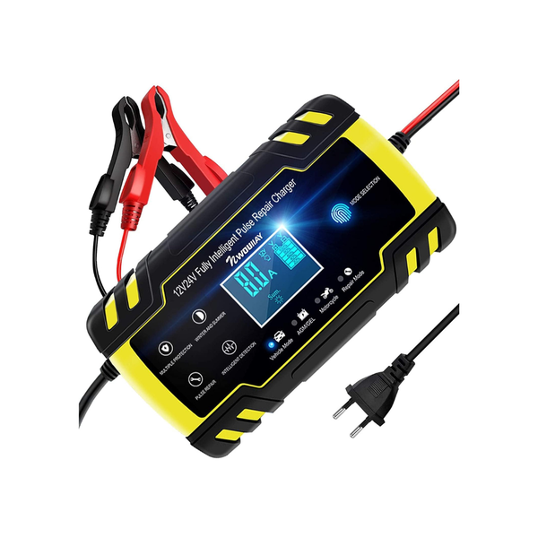 Smart Car Battery ChargerFast LCD Charger with Pulse Repair Function