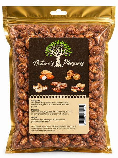 Cashew Nuts Caramel &amp; Sesame Coated 500g - Crunchy Caramel Cashews