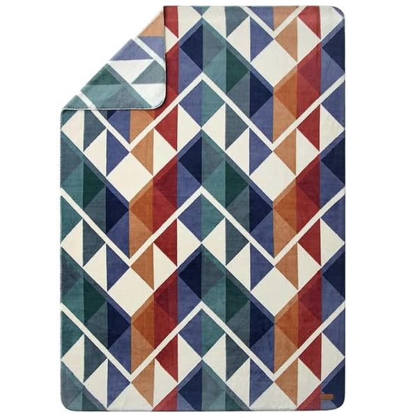 Home Reversible Fleece Bohemian Throw Blanket -230cm