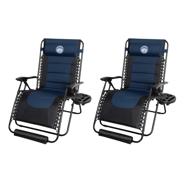 Outdoor Explorer160kg Padded Sun &amp; Camping Lounger - Folding Recliner Chair