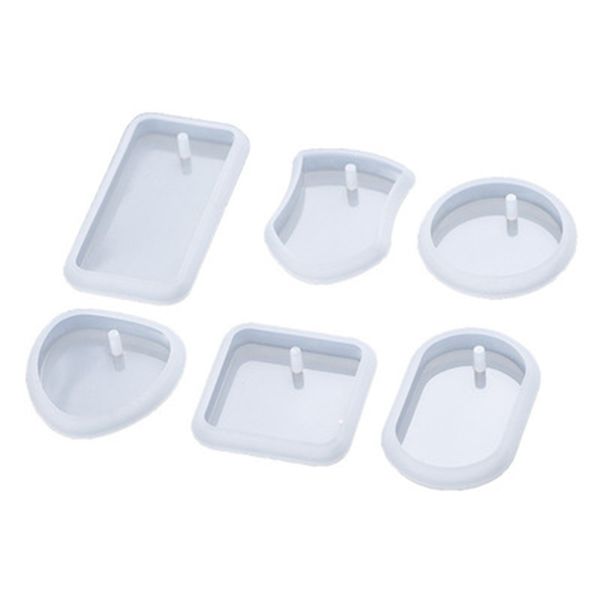 Diy Keychain Pendant Silicone Mold Set Crystal Epoxy Making Mold