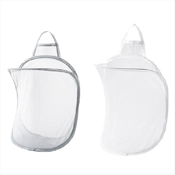Foldable Storage Laundry Basket Organizer Dirty Clothes Mesh Bag