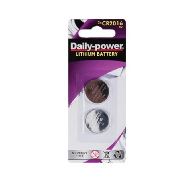 Daily Power - 2 Pack CR-2016 3V Lithium Batteries- Pack Of 3