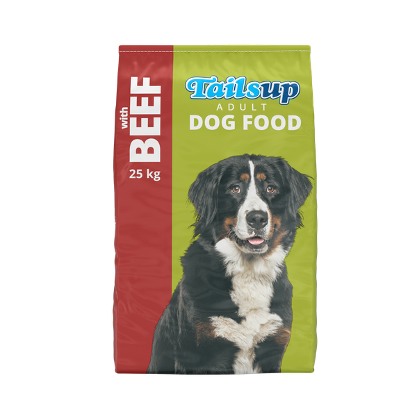 Tailsup with Beef Dry Dog Food 25kg