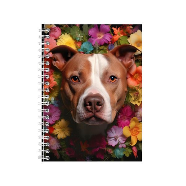 3D AMERICAN PITBULL TERRIER Notebook Dog Gift Idea A4 Notepad Pad 102