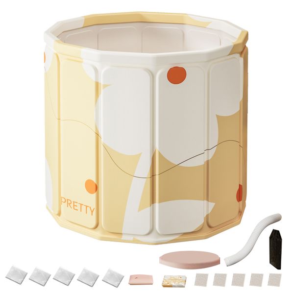 PVC Portable Bathtub Set for Adults-80cm Height