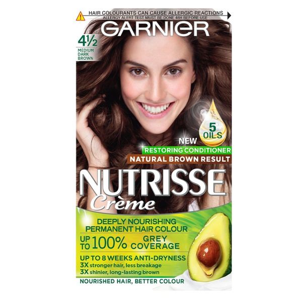 Garnier Nutrisse 4 1/2 Medium Dark Brown Permanent Hair Dye
