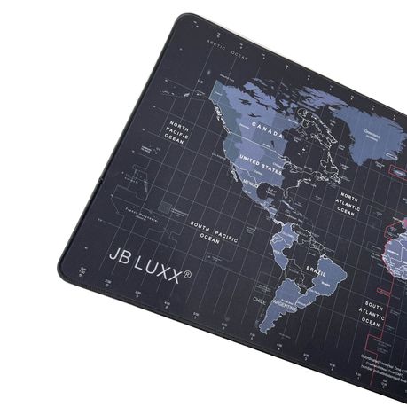 JB LUXX HD Printed Version XXL Gaming Mouse Pad – WORLD MAP