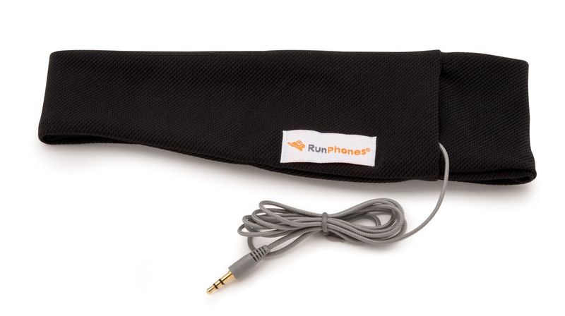 Runphones - Classic Headphones for Jogging and the Gym – Colour: Black